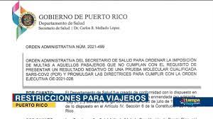 Puerto Rico Multas Para Los Viajeros Que No Cumplan Con Las Leyes De Covid 19 Borderreport