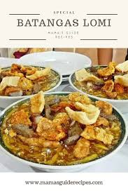 Batangas Lomi Batangas Lomi Special Pilipino Food Recipe Filipino Street Food Recipes