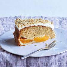 Peach And Creme Fraiche Crumble Cake James Martin Chef Crumble Cake Recipe Crumble Cake James Martin Recipes