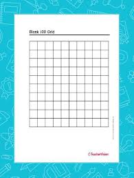 blank 100 grid teachervision