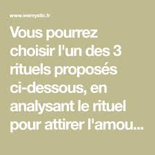 Excellent Rituel Pour Attirer L Amour D Une Personne Wemystic France Rituel Amour Priere Pour L Amour