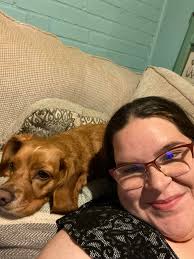 Jail break photo! Thank you for all of your good thoughts, wishes and  prayers!! Bailey here broke out of the hospital today!! Photo for proof 💕  we're so so glad she's home!