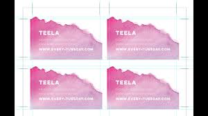 Open the file 3_5x2.eps in illustrator, make sure you are designing in cmyk. Bulk Print Diy Business Cards Using Illustrator Youtube