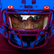 Nike gridiron eye shield 2.0 with decals. How The Dark Visor Defined College Football Banner Society