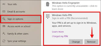 How to remove microsoft account from laptop. How To Remove Your Pin And Other Sign In Options From Windows 10