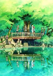 Tada Kun Wa Koi Wo Shinai Anime Visual Pemandangan Bunga Sakura Seni Anime