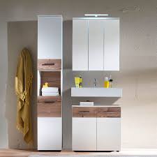 Gunstige Spiegelschranke Mit Licht Schmale Badmobel 20 Cm Tiefe Badmobel Landhausstil Holz Badmobel S Hochschrank Waschtisch Set Grosse Badezimmerschranke