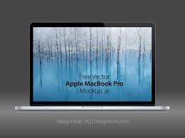 Free Vector Apple Macbook Pro Mockup Ai Eps Vector Free Apple Macbook Pro Graphic Design Tools