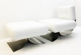 Iconic Alta Lounge Chair Ottoman By Oscar Niemeyer For Mobilier International 92776