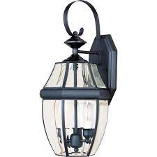 And that's how you install an outdoor wall sconce. Maxim Lighting South Park 3 Light Black Outdoor Wall Lantern Sconce 4191clbk The Home Depot