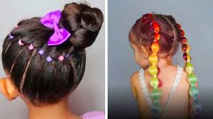 Hair techniques for girls with long hair. Cute Hairstyles For Little Girls Back To School Hairstyles Youtube