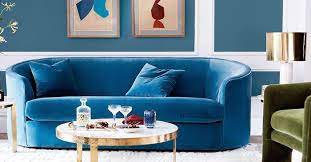 The low height and absence of armrests mean this is the best sofa for. Found The Best 11 Blue Velvet Sofas Our Editors Love