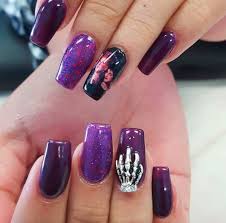 Pastel purple ghost #nailart for halloween: The Best Halloween Nail Designs In 2018 Stylish Belles