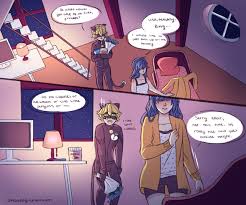 Miraculous ladybug comic, Marichat comic, Miraculous ladybug