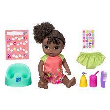 Baby Alive Potty Dance Talking Baby Doll Black Curly Hair Walmart Com