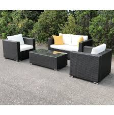 Principales informations du producteur sur puffone | canapé de jardin gart. Salon Jardin Resine Tressee Coloris Noir Venise