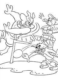 Search through 52646 colorings, dot to dots, tutorials and silhouettes. Spike Hit Tom Head With Volley Ball In Tom And Jerry Coloring Page Coloring Sun