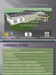 Contoh laporan pkl praktek kerja lapangan lengkap. Laporan Mingguan Projek Pembinaan