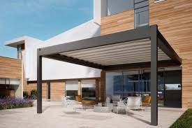 Bioclimatic Pergolas And Louvred Roof Systems Zapp Outdoor Aluminum Pergola Wall Mounted Pergola Pergola