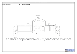 Declaration Prealable De Travaux Piscine Plan De Coupe Dp3