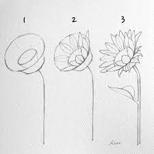 In order to get a beautiful flower image we need to color the flower as the video tutorial above. Drawing Ideas Easy Step By Step Nature Drawing Ideas Easy Step By Step Flower Art Drawing Flower Drawing Tutorials Easy Flower Drawings