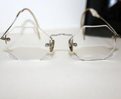Top free images & vectors for octagon shape glasses in png, vector, file, black and white, logo, clipart, cartoon and transparent. Vintage Rimless Eyeglasses Octagon Silver Tone Small Size Eyeglasses Eyeglasses Frames Silver Tone