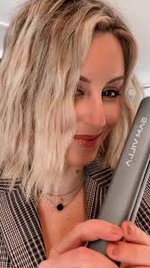 How To: Flat Iron Waves with Sam Villa ArTeam Member @annas_hair_retreat⁠ ⁠  Work in clean sections. Slide the SLEEKR through your hair, twisting  slightly as you go to add a gentle wave. Make sure that ...