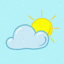 Martes parcialmente soleado y caluroso. Parcialmente Soleado Sol Icono Del Tiempo Por Detras De Las Nubes Ilustraciones Vectoriales Clip Art Vectorizado Libre De Derechos Image 58042209
