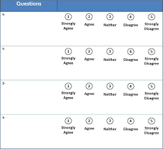 Printable Likert Scale Template Templates Scale Template Free
