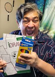 Toby was back visiting our group. He was so happy to be back. Toby ran  around the track 2 times being the leader. He then enjoyed eating breakfast  with his new found
