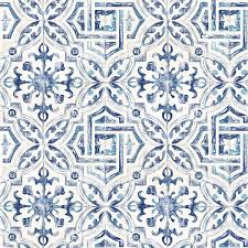 In search of inspired kitchen tile backsplash ideas, we scrolled through beautiful interiors on instagram. 3117 12332 Sonoma Blue Spanish Tile Wallpaper By Chesapeake