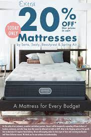✨ see the latest mattress coupons and deals from your favorite retailers here are you looking for deals and coupons for mattress? Boscov S Today Only Extra 20 Off Brand Name Mattresses Milled