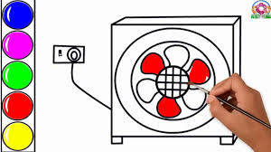 1392 x 1076 png 31 кб. Electric Fan Coloring Book For Children Part 12 Easy Cooler Fan Drawing And Coloring Youtube