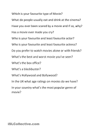 Movies And Tv Speaking Discussion Questions This Or That Questions Movies Discussion Questions