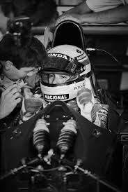 Ayrton Senna With His Chief Engineer At Mclaren Ayrton Senna Ayrton Senna