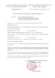 CÔNG TY CỔ PHẦN ĐẦU TƯ HẠ TẦNG CỘNG HOÀ XÃ HỘI CHỦ