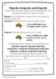 history of immigration word bank and inquiry questions