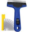 Dracelo 2 in. Metal Blade Paint Scraper with 10 Extra Replacement ...