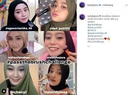Meski tanpa make up, jilbab. Wajah Asli Lesty Kejora Terpampang Nyata Di Pass The Brush Challenge