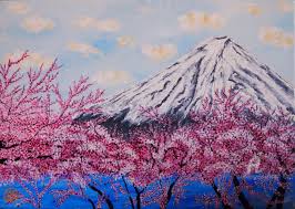 Divina gula and tooka do are located within 100 feet. Monte Fuji Painting By Maria Del Carmen Perez Artmajeur