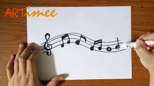 Draw another curve down to the bottom line of the staff. How To Draw Music Notes Youtube