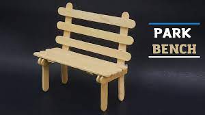 Chair with Ice cream stick/Park Bench—DIY - YouTube