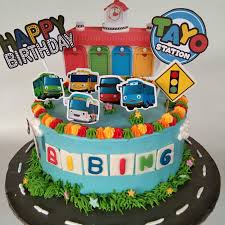 Kue ulang tahun tayo kotak. Kue Ulang Tahun Gambar Tayo Enak