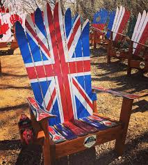 British Flag Union Jack Great Britain United Kingdom Flag Etsy Adirondack Chairs Painted Painting Great Britain United Kingdom