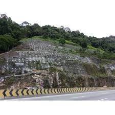 Rock Slope Rehabilitation Rock Anchor Rock Bolting Rockfall Netting Rock Dowel Buttress And Stiffene Geostrength Engineering Sdn Bhd