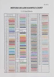Caravan Beads 11 0 Seed Bead Cards Miyuki Sample Cards