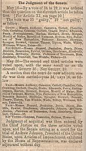 On april 15, 1865, john wilkes booth assassinated president abraham lincoln. Impeachment Of Andrew Johnson Wikipedia