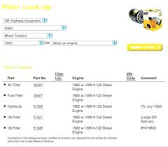 Fuel Filter Cross Reference Catalogue Of Schemas