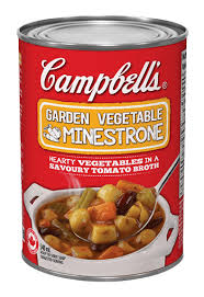 Nutrition facts label for campbell soup company, healthy request, vegetable soup, condensed. Campbell S Garden Vegetable Minestrone Campbell Company Of Canada