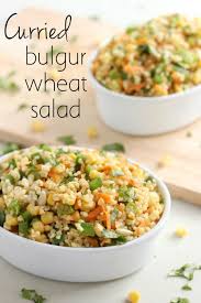 Curried Bulgur Wheat Salad Easy Cheesy Vegetarian Healthy Salad Recipes Bulgur Recipes Recipes